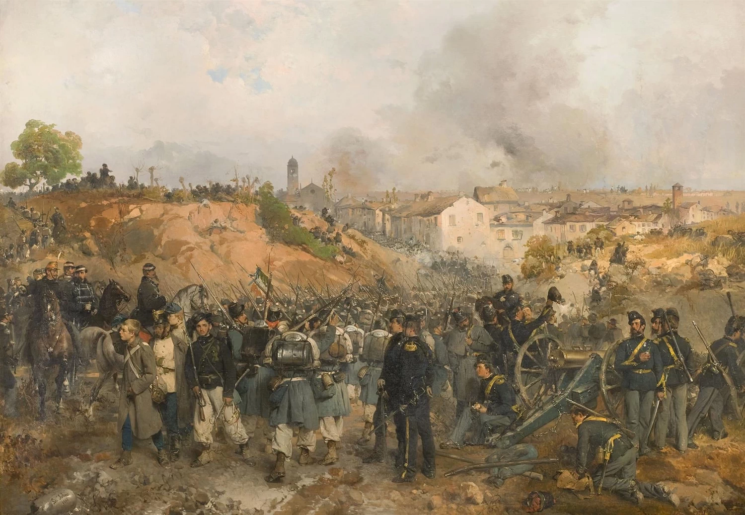 La caduta di Palestro, 30 maggio 1859 - Fondazione Cariplo, Milano